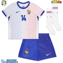France Adrien Rabiot #14 Replica Away Minikit Euro 2024 Short Sleeve (+ pants)